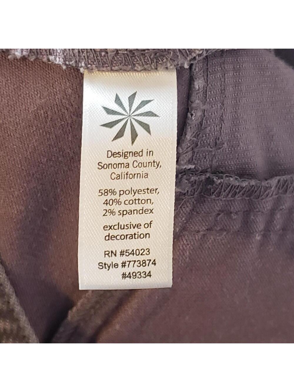 Athleta Corduroy Purple Snap Front Straight Skirt Pockets Size 6 - Picture 4 of 6